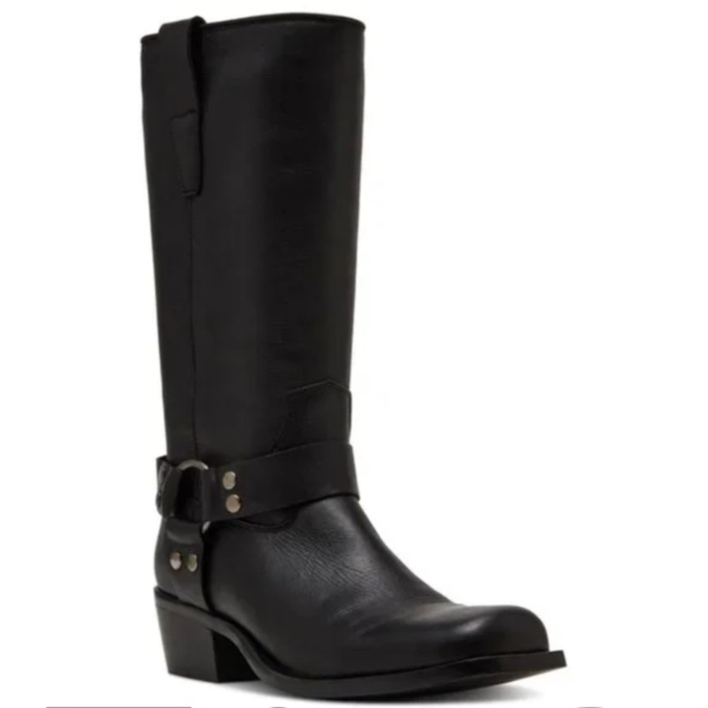 ◼️Steve Madden◼️Women’s Ruskin Engineer Black Heeled Boots  NWT